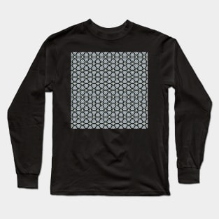 black and white triangle pattern (triangle pattern art, triangle pattern drawing and triangle pattern design) Long Sleeve T-Shirt